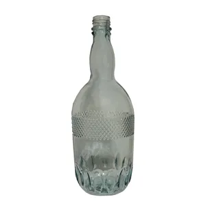 بطری شیشه ای مدل شیار دار کد 0331