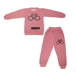 ست سویشرت و شلوار دخترانه مدل دوچرخه