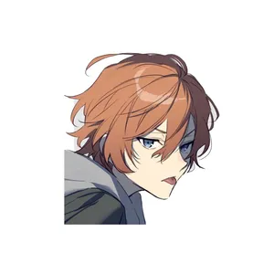 استیکر لپ تاپ و موبایل مدل انیمه طرح سگ‌های ولگرد بانگو چویا ناکاهارا Bungo Stray Dogs Chuya Nakahara کد 3211