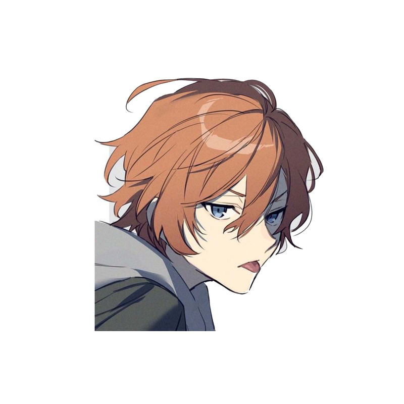 استیکر لپ تاپ و موبایل مدل انیمه طرح سگ‌های ولگرد بانگو چویا ناکاهارا Bungo Stray Dogs Chuya Nakahara کد 3211