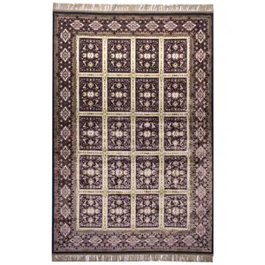 فرش ماشینی عرش طرح بیژن زمینه بنفش