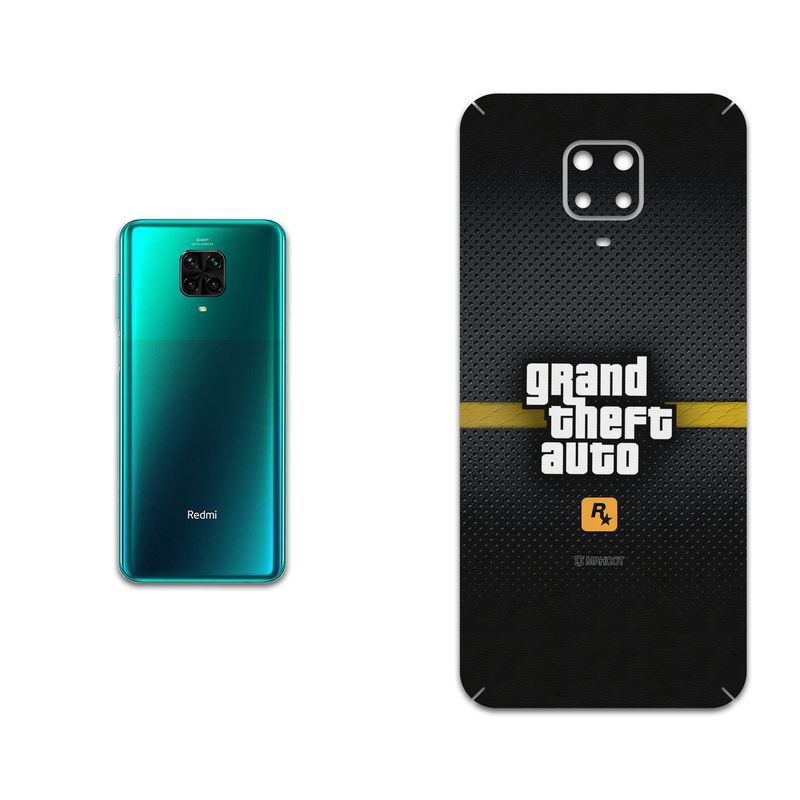 برچسب پوششی ماهوت مدل GTA-Game مناسب برای گوشی موبایل شیائومی Redmi Note 9 Pro