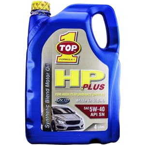 روغن موتور خودرو تاپ وان مدل HP Plus 5W-40 حجم 4 لیتر