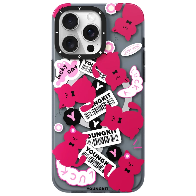 کاور یانگ کیت مدل cat&dog مناسب برای گوشی موبایل اپل Apple iphone 15 promax