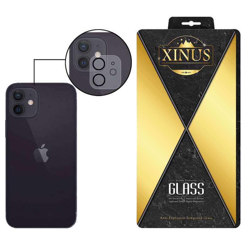 محافظ لنز دوربین ژینوس مدل 3DLENS مناسب برای گوشی موبایل اپل iPhone 12 mini