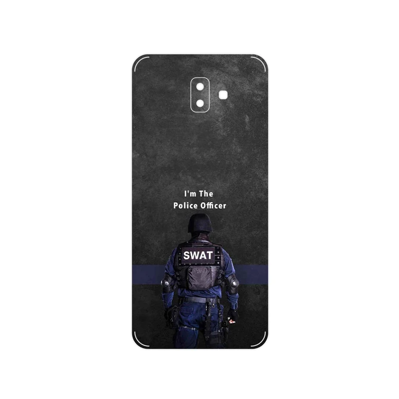 برچسب پوششی ماهوت مدل Police Officer مناسب برای گوشی موبایل سامسونگ Galaxy J6 Plus
