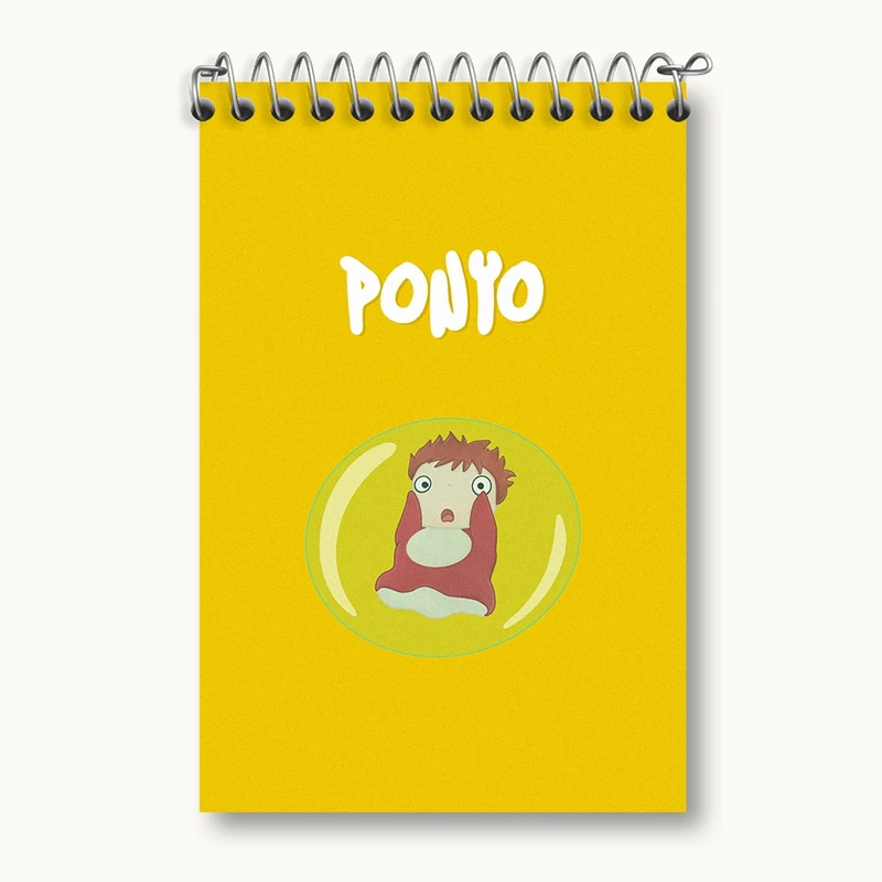 دفتر یادداشت 50 برگ خندالو مدل انیمه پونیو (Ponyo) کد F559