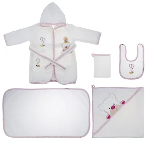 ست 5 تکه حوله نوزادی آلبی مینی مدل 11003