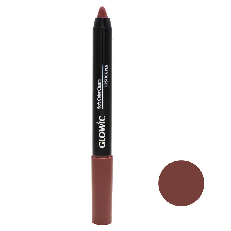 رژ لب مدادی گلویک مدل GLO شماره 017