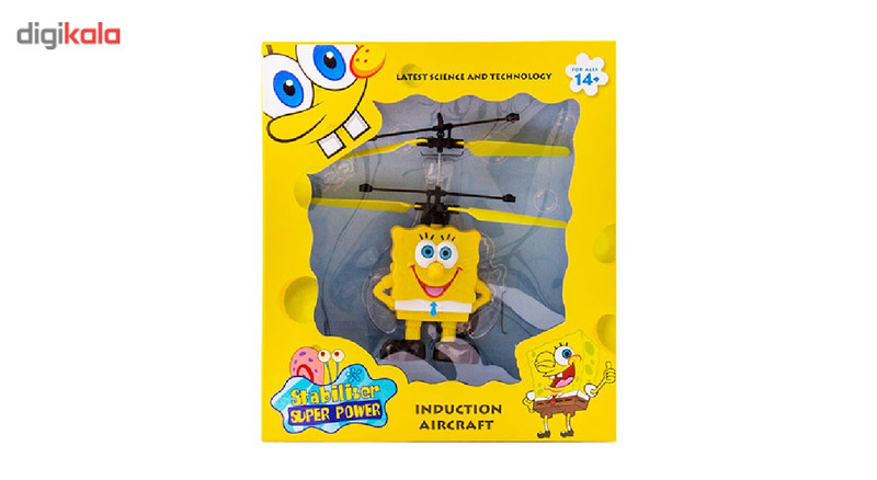 مینی هلی کوپتر استیبلایزر سوپر پاور مدل Sponge BoB