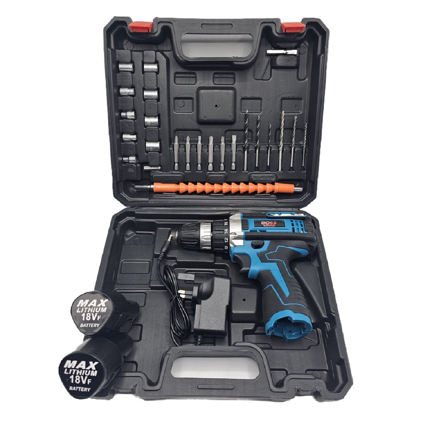 مجموعه 24 عددی دریل پیچ گوشتی شارژی باس مدل 1218 کد 2 مجموعه 24 عددی دریل پیچ گوشتی شارژی باس مدل 1218 کد 2