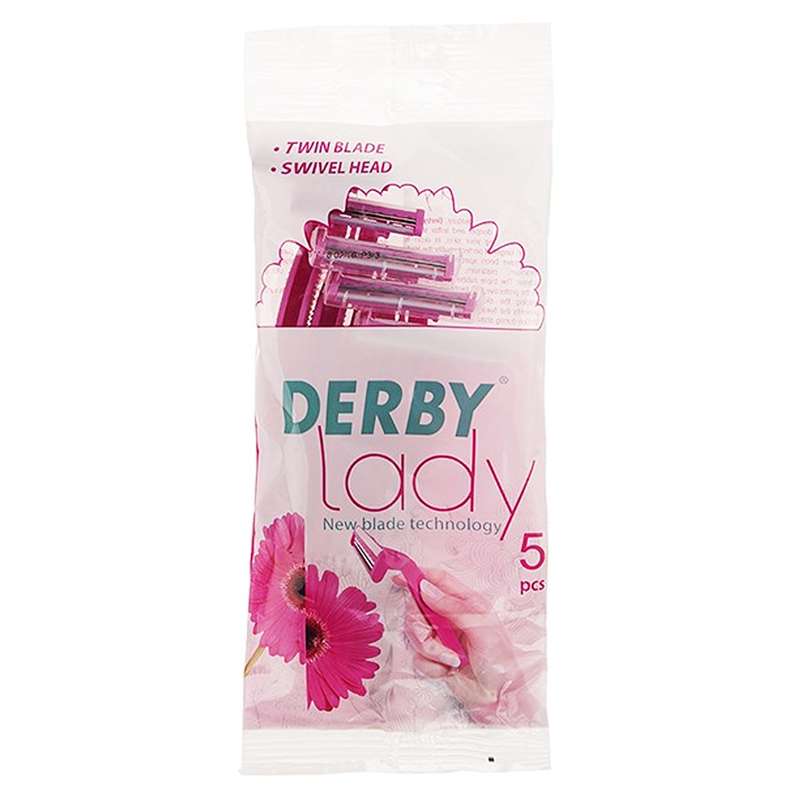 خود تراش دربی مدل Lady بسته 5 عددی خود تراش دربی مدل Lady بسته 5 عددی