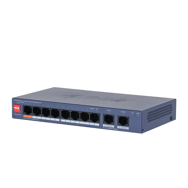 سوییچ poe شبکه هشت پورت داهوا مدل DH-CS4010-8GT-60