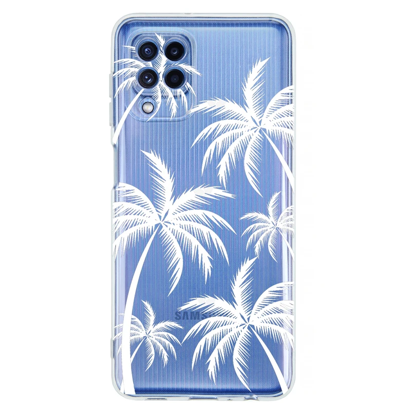 کاور مگافون طرح نخل مدل C52-W مناسب برای گوشی موبایل سامسونگ Galaxy M32 4G         