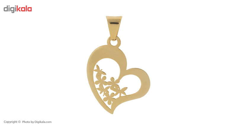 نیم ست طلا 18 عیار ماهک مدل MS0184 طرح قلب و سنجاقک