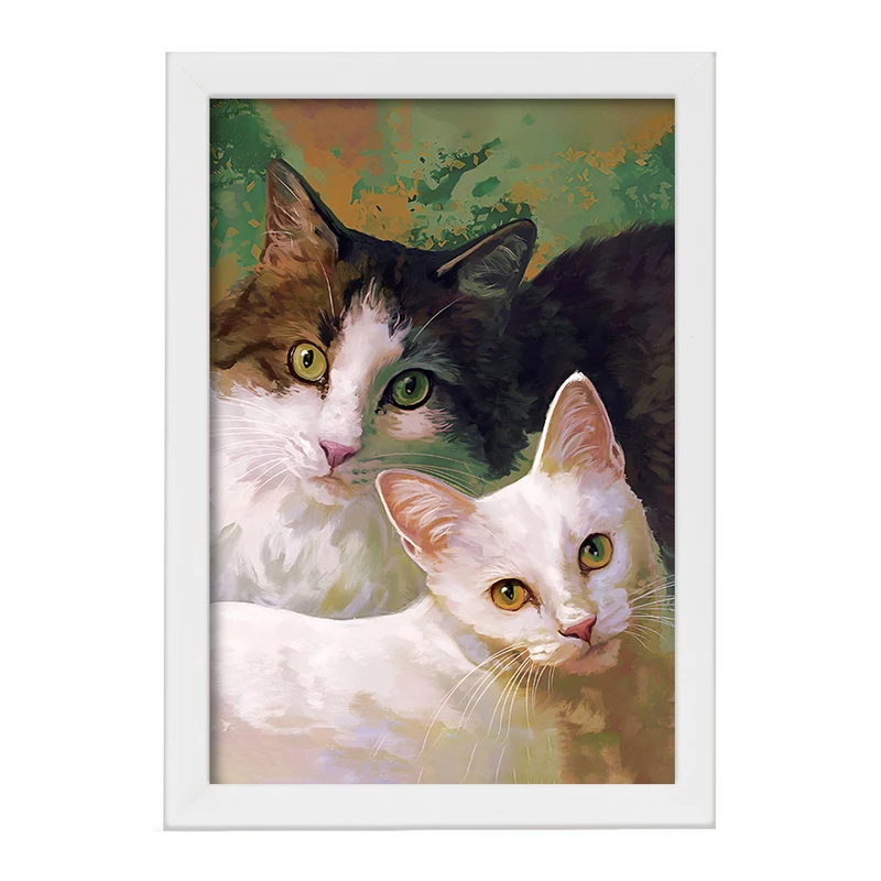 تابلو خندالو مدل گربه ها کد F9329