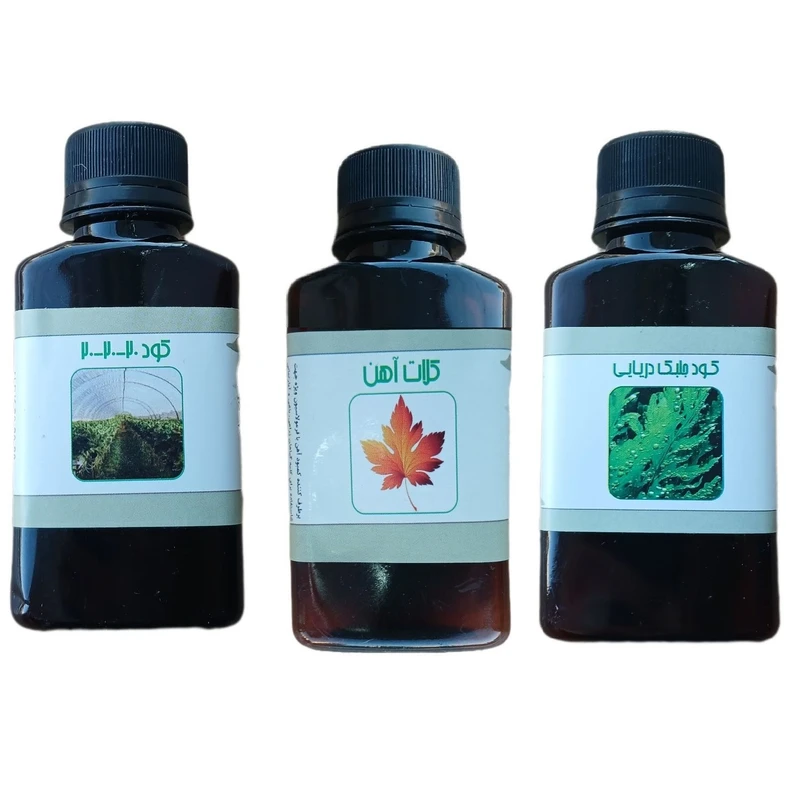 کود مایع کامل سه بیست و جلبک دریایی و کلات اهن مدل life drop حجم 110 میلی لیتر بسته 3 عددی