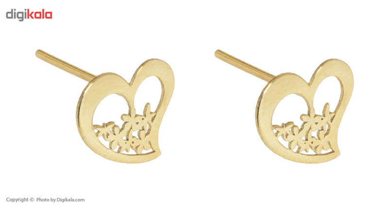 نیم ست طلا 18 عیار ماهک مدل MS0184 طرح قلب و سنجاقک