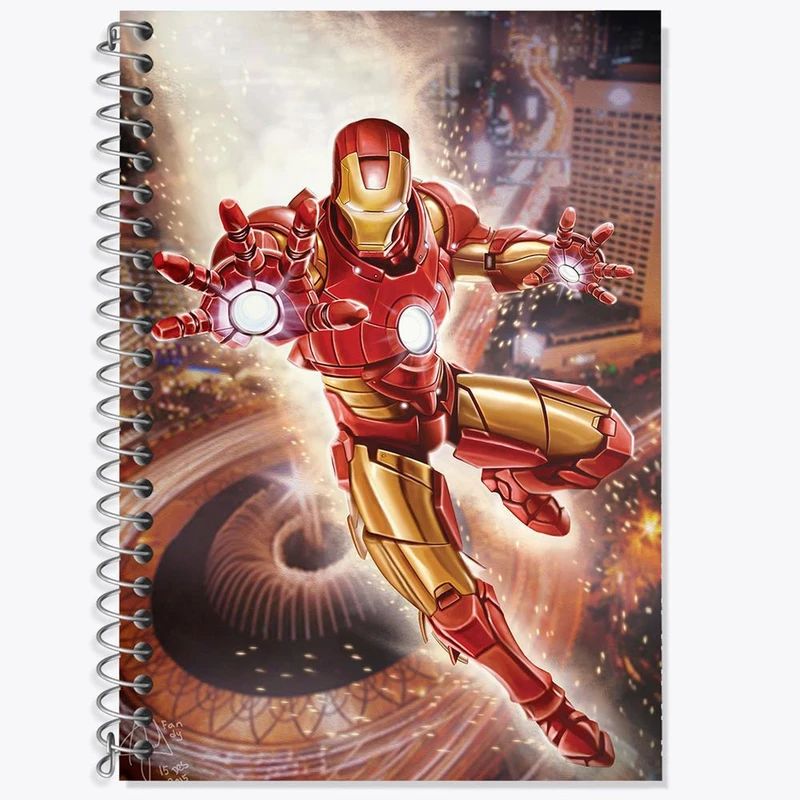 دفتر لغت 50 برگ خندالو مدل آیرون من مارول Marvel کد 19376