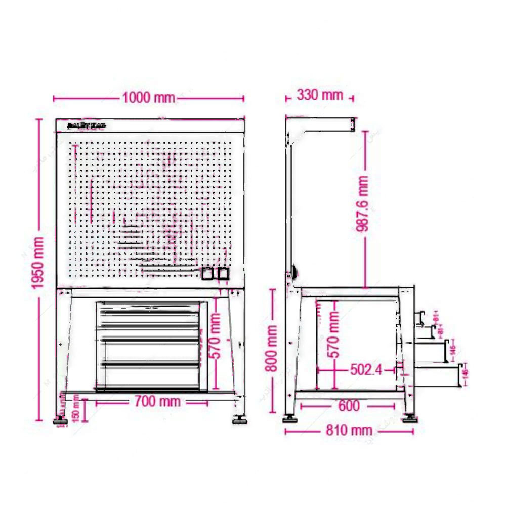 میز ابزار کارگاهی مدل D-1400-S