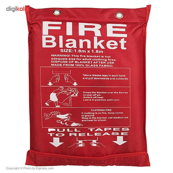 عکس شماره 2 : پتوی اطفا حریق مدل 180-180