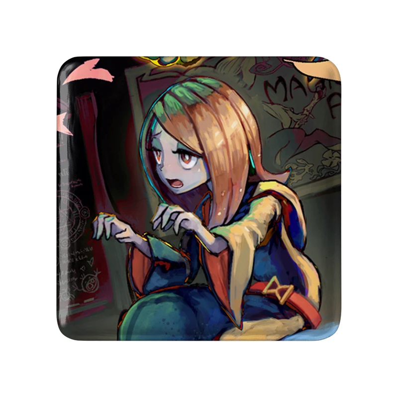 مگنت خندالو طرح سوسی انیمه جادوگران کوچک Little Witch Academia  مدل مربعی کد 22883