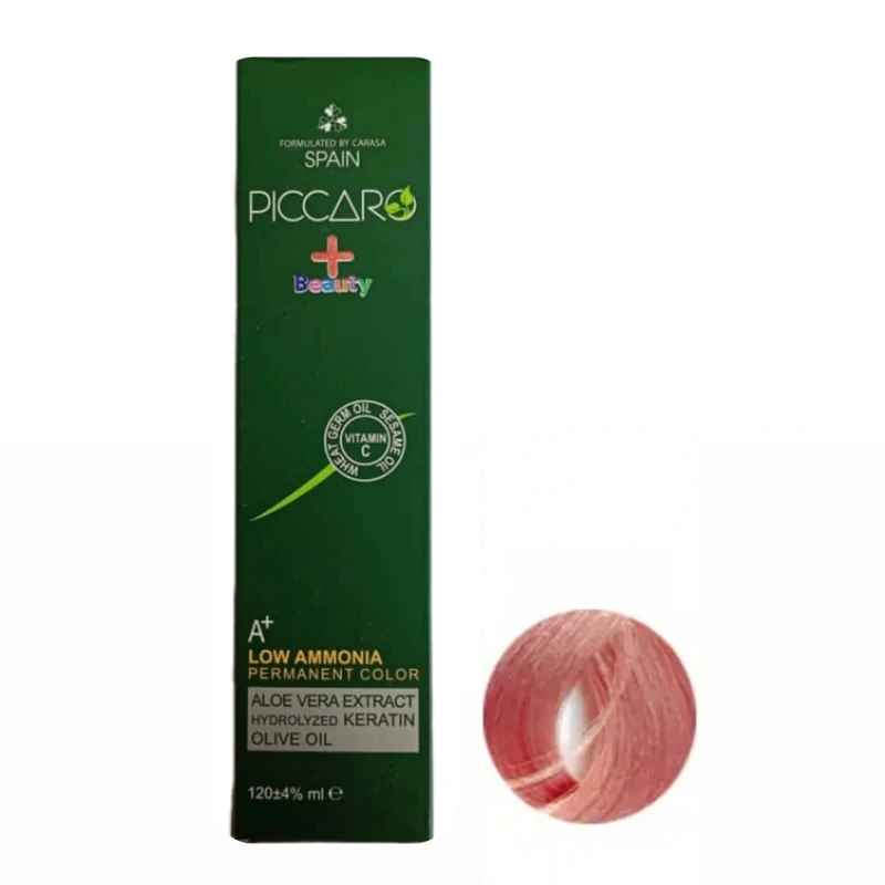 رنگ موی پیکارو شماره F1.09 مدل پلاس بیوتی حجم124 میلی لیتر کوارتز کاراملی 