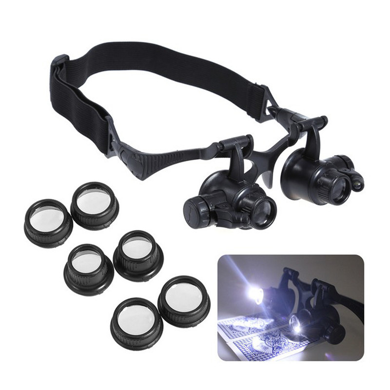 ذره بین مدل عینکی دوچشمی 4 لنز کد 9892