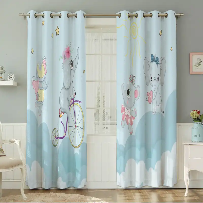 پرده نیروانا طرح   کودک مدل مخمل کد 5247سایز 140×280 سانتی متر