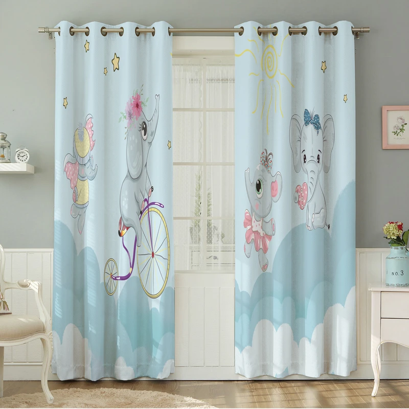 پرده نیروانا طرح   کودک مدل مخمل کد 5247سایز 140×280 سانتی متر