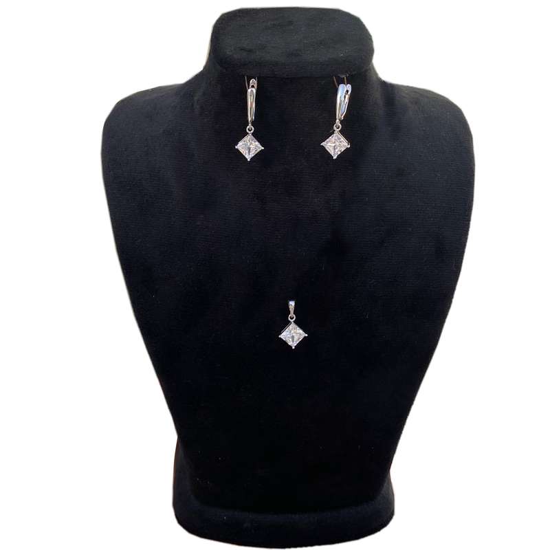نیم ست زنانه ژوپینگ مدل مربع نگینی