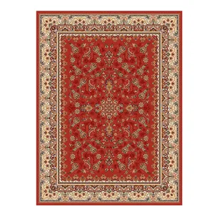 فرش ماشینی مدل هلما کد A0015G زمینه گلبهی