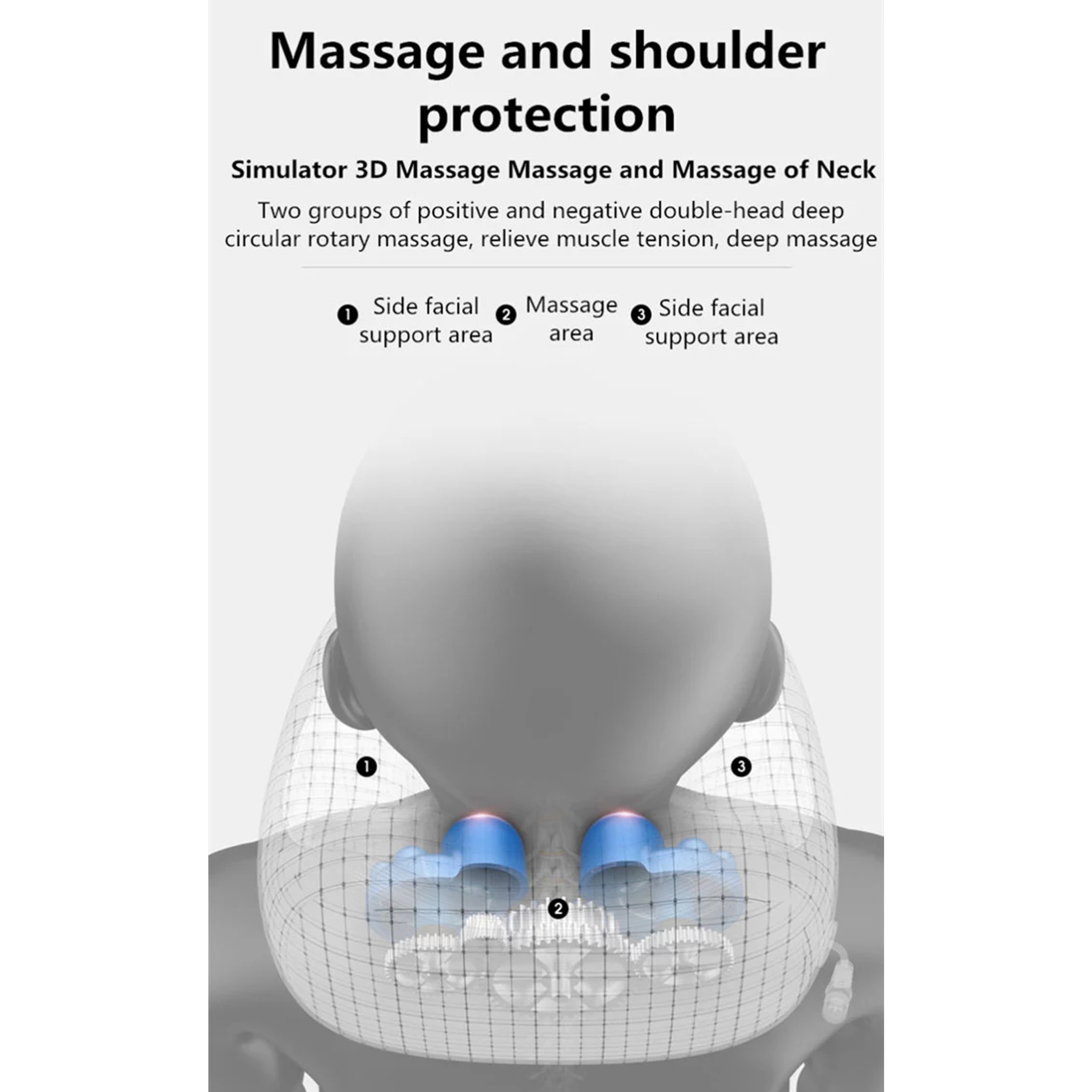 ماساژور گردن مدل بالشتی 001