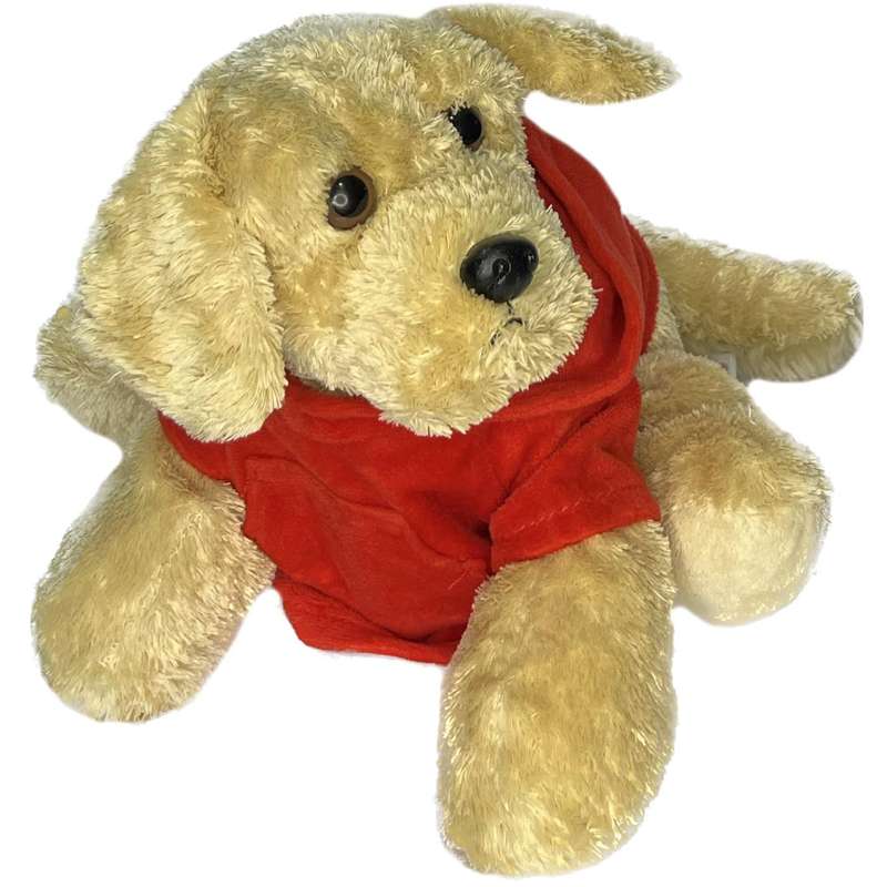 عروسک آرورا طرح سگ پاپی مدل Aurora Puppy Dog in Hoodie کد SZ13/1188 طول 30 سانتی‌متر