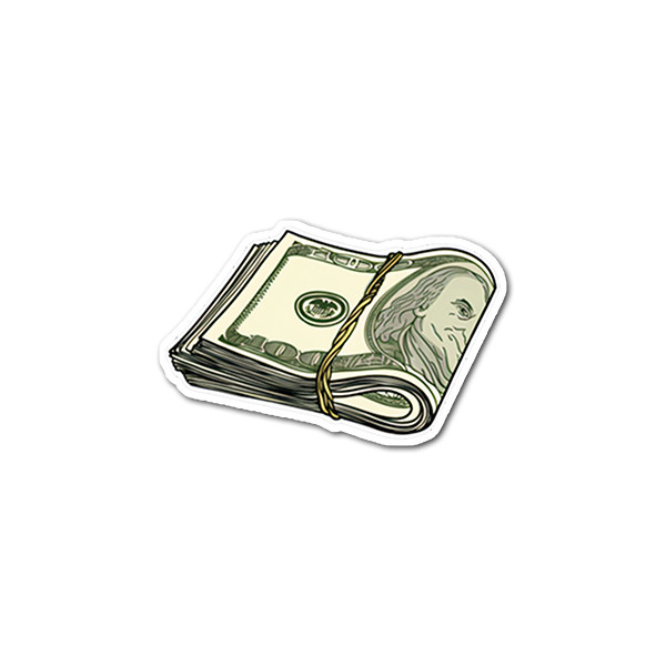استیکر لپ تاپ و موبایل مدل دلار