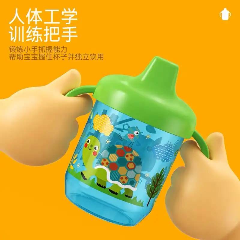 لیوان کودک مدل سوپاپ دار c17 لاک پشت