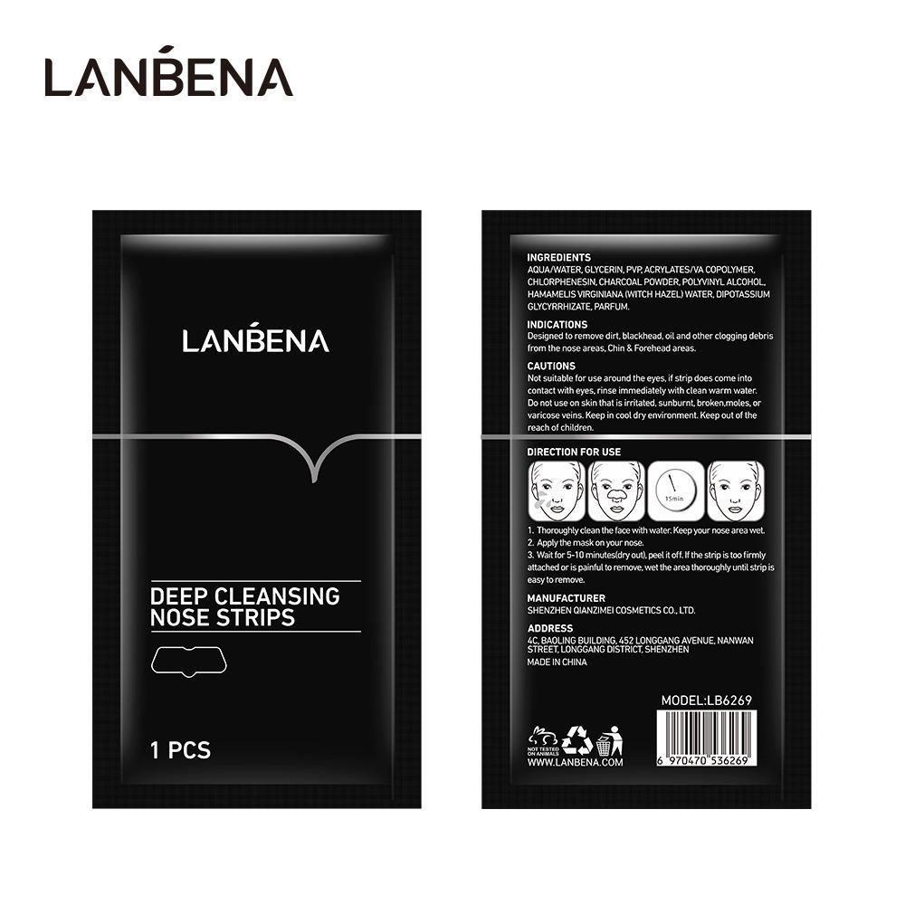 ماسک بینی لانبنا مدل Deep Cleansing وزن 5 گرم بسته 10 عددی