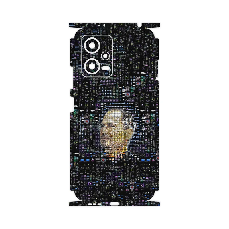 برچسب پوششی ماهوت مدل Collage of Steve Jobs 2-FullSkin مناسب برای گوشی موبایل شیائومی Redmi Note 12 5G