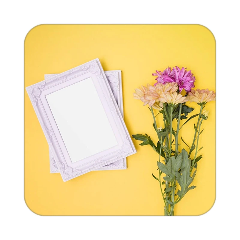 زیر لیوانی کاکتی طرح گل مدل mp19705