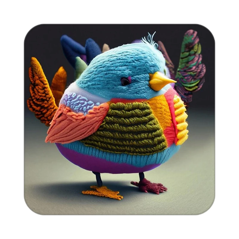 زیر لیوانی کاکتی طرح حیوانات رنگی مدل mp26872