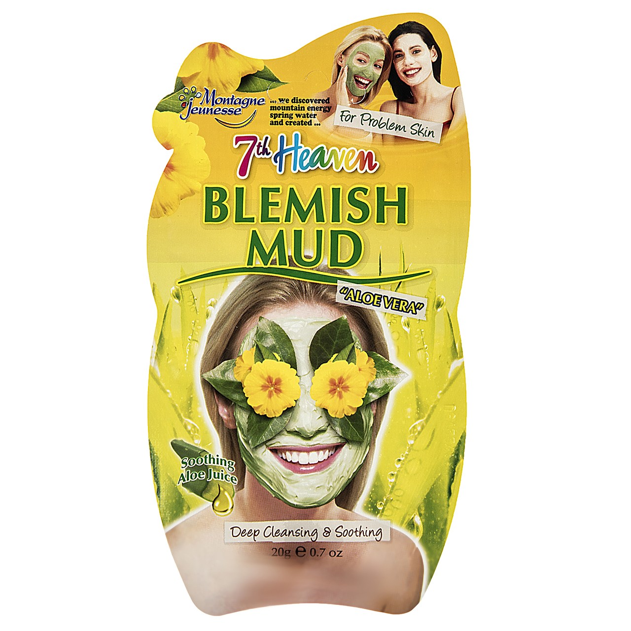 ماسک صورت مونته ژنه سری 7th Heaven مدل Blemish Mud حجم 20 میلی لیتر