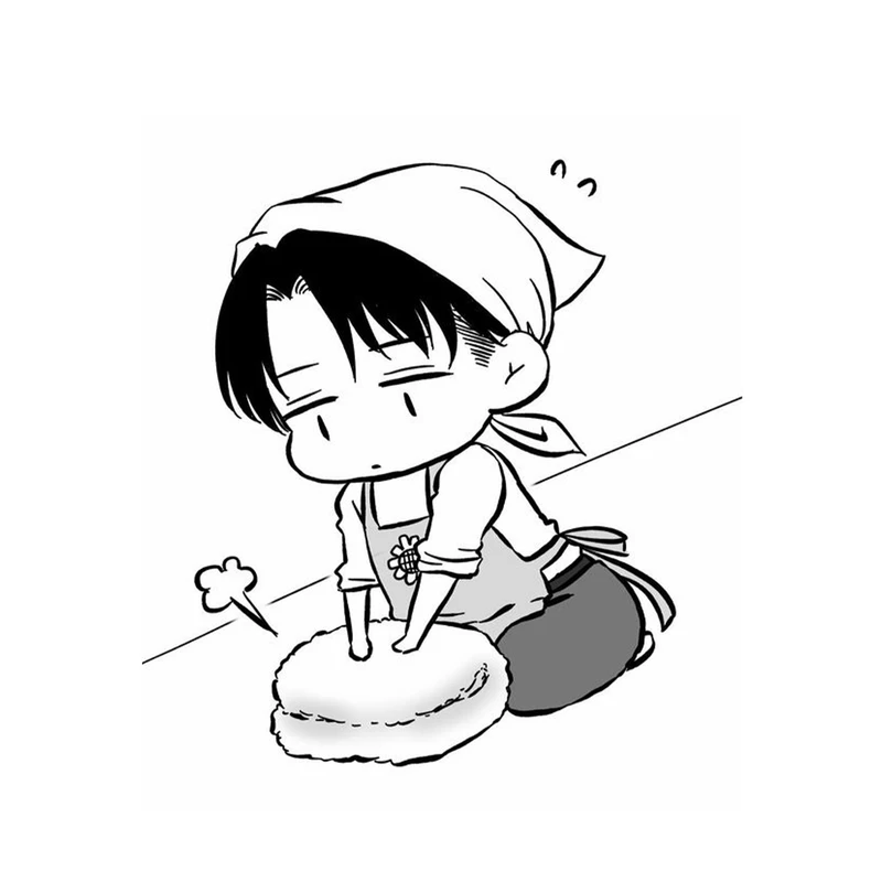 استیکر لپ تاپ و موبایل مدل انیمه طرح اتک ان تایتان لیوای آکرمن attack on titan Levi Ackermann کد 543