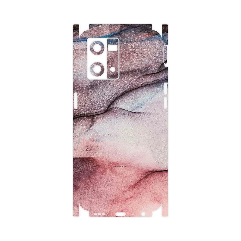 برچسب پوششی ماهوت مدل Smoky pink marble-FullSkin مناسب برای گوشی موبایل اپو Reno 8 4G