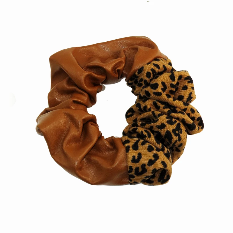 کش مو زنانه مدل چرمی پلنگی کد G_Lnd_296