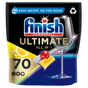 قرص ماشین ظرفشویی فینیش مدل Ultimate all in 1  Limon بسته 70 عددی