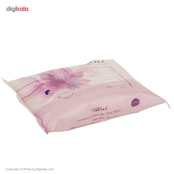 دستمال مرطوب یونی لد مدل Daily Use بسته 20 عددی