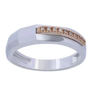 انگشتر طلا 18 عیار زنانه جواهری سروری مدل 10148