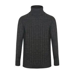 پلیور مردانه مدل ستونی رنگ ذغالی