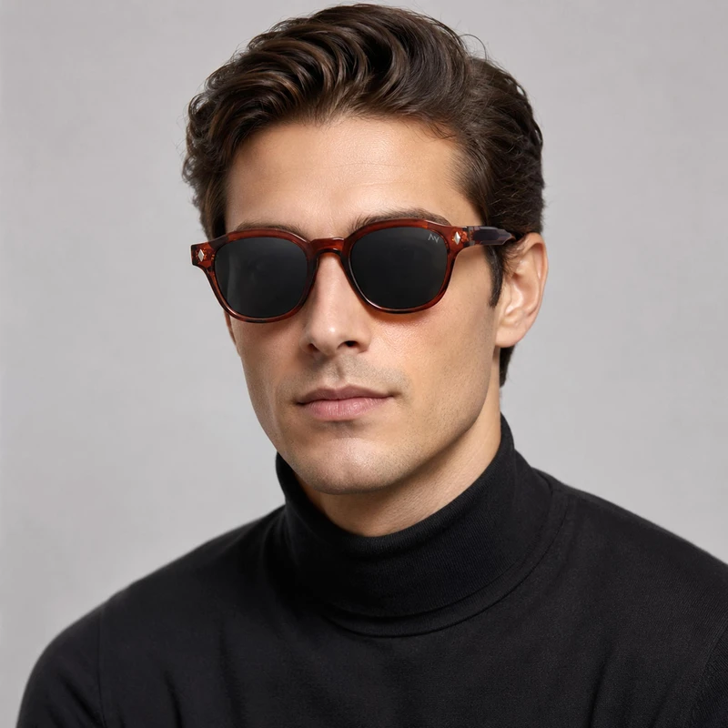 عینک آفتابی چندضلعی آلبرت وگ مدل SZ-8108 Maroon