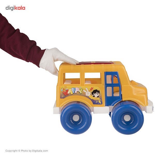 ماشین بازی زرین تویز مدل School Bus D1